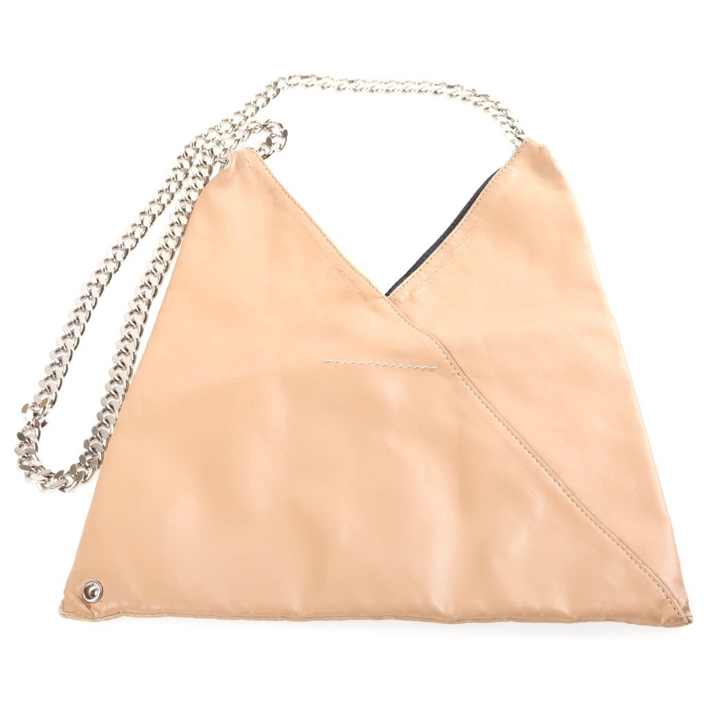 MM6 Maison Margiela(エムエムシックスメゾンマルジェラ) ジャパニーズ トライアングル チェーン ショルダーバッグ ベージュ S54WG0042 P2260 レディース
