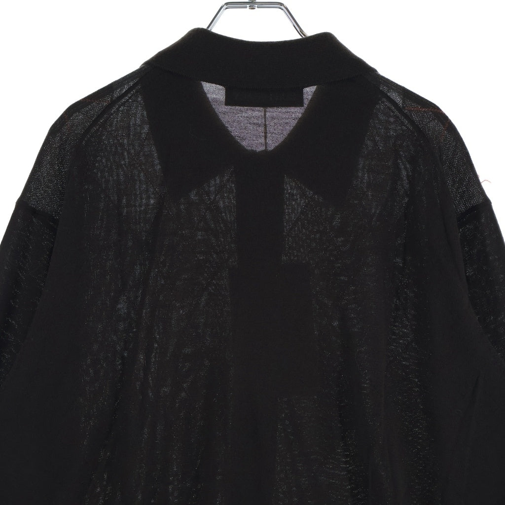 OUR LEGACY(アワーレガシー) 25AW Evening Polo イブニング ポロ フロントボタン ニットカーディガン ブラウン M4253EP