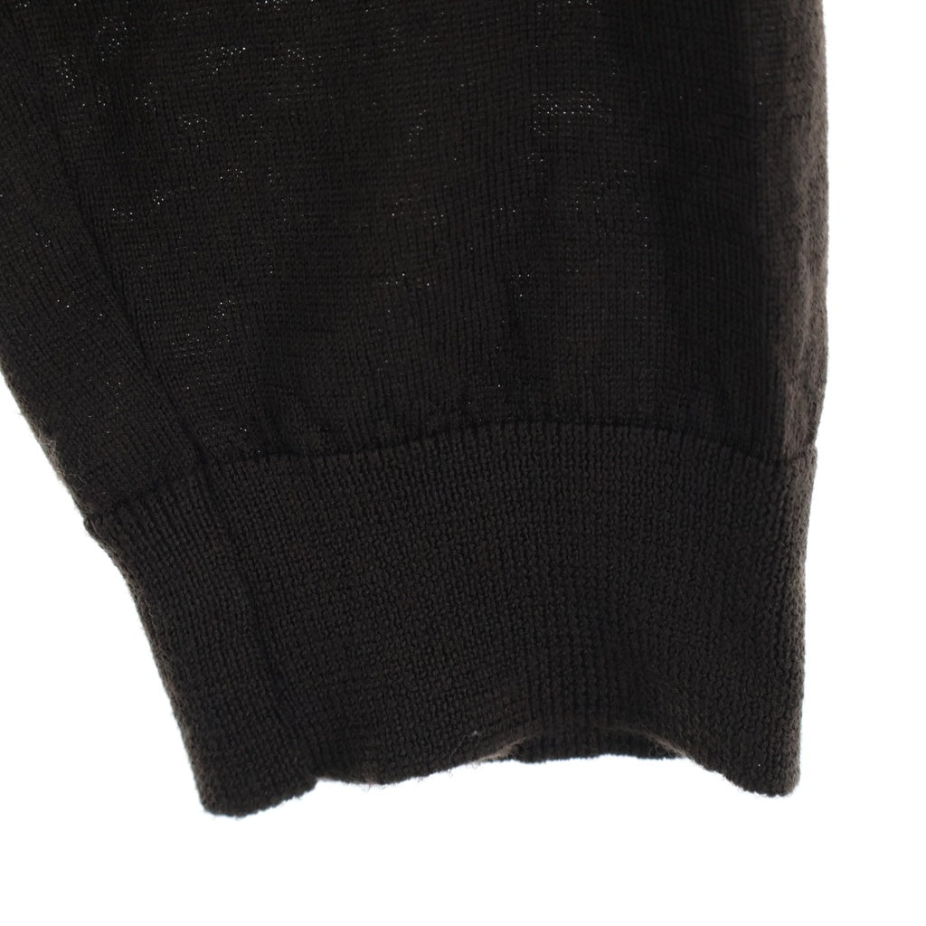 OUR LEGACY(アワーレガシー) 25AW Evening Polo イブニング ポロ フロントボタン ニットカーディガン ブラウン M4253EP