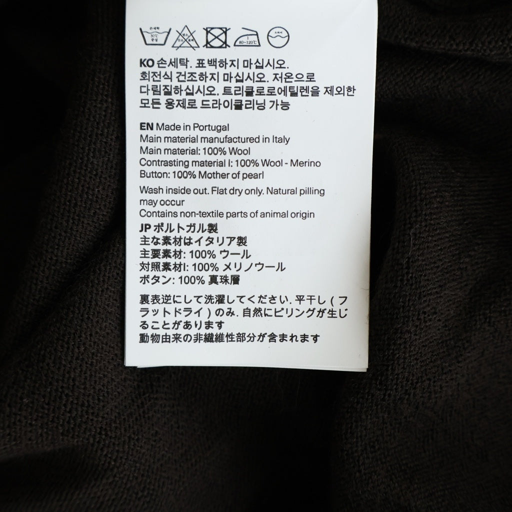 OUR LEGACY(アワーレガシー) 25AW Evening Polo イブニング ポロ フロントボタン ニットカーディガン ブラウン M4253EP
