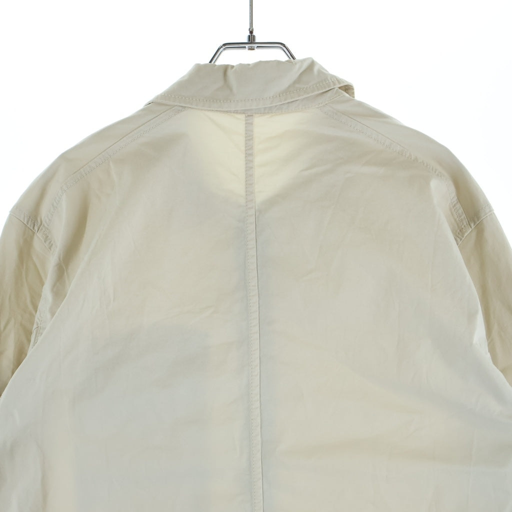 STONE ISLAND(ストーンアイランド) ロゴワッペン付き ジップアップ コットンジャケット アイボリー 791511010
