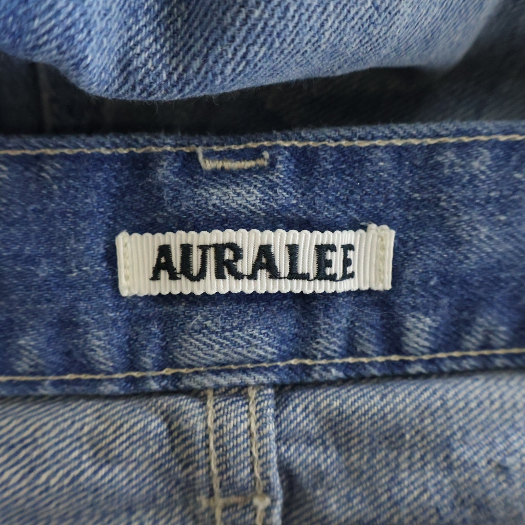 AURALEE(オーラリー) 25SS SELVEDGE FADED LIGHT DENIM PANTS セルビッジ フェード ライト デニムパンツ ブルー A25SP02DE