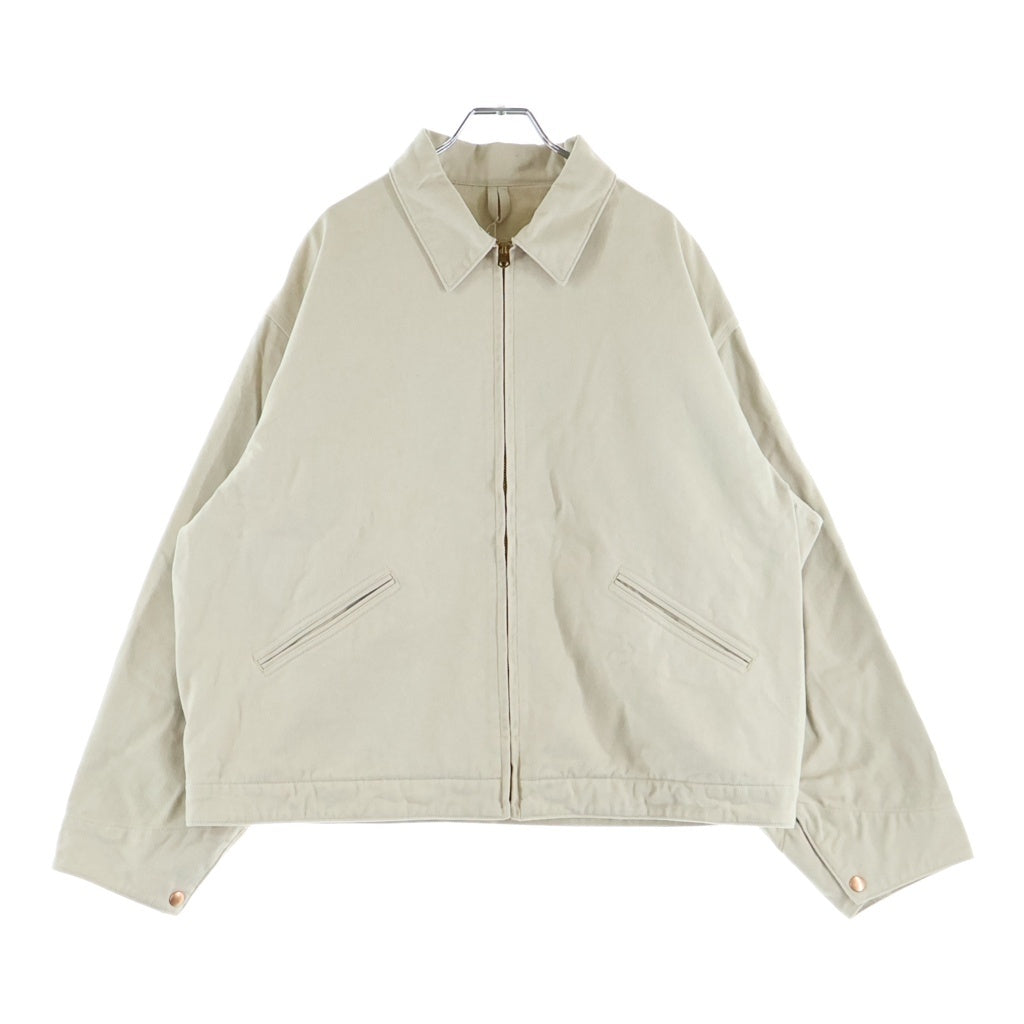 COMOLI(コモリ) 25AW Cotton Twill Zip Short Jacket コットンツイル ジップショートジャケット ベージュ C03-01032