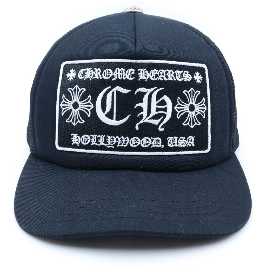 CHROME HEARTS(クロムハーツ) TRUCKER CAP CHパッチ メッシュ トラッカーキャップ 帽子 ブラック