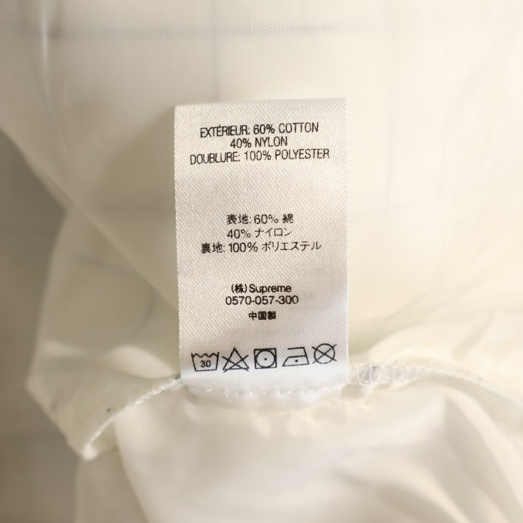SUPREME(シュプリーム) 19SS Heavy Nylon Anorak ユーティリティー アノラック ナイロンジャケット ホワイト