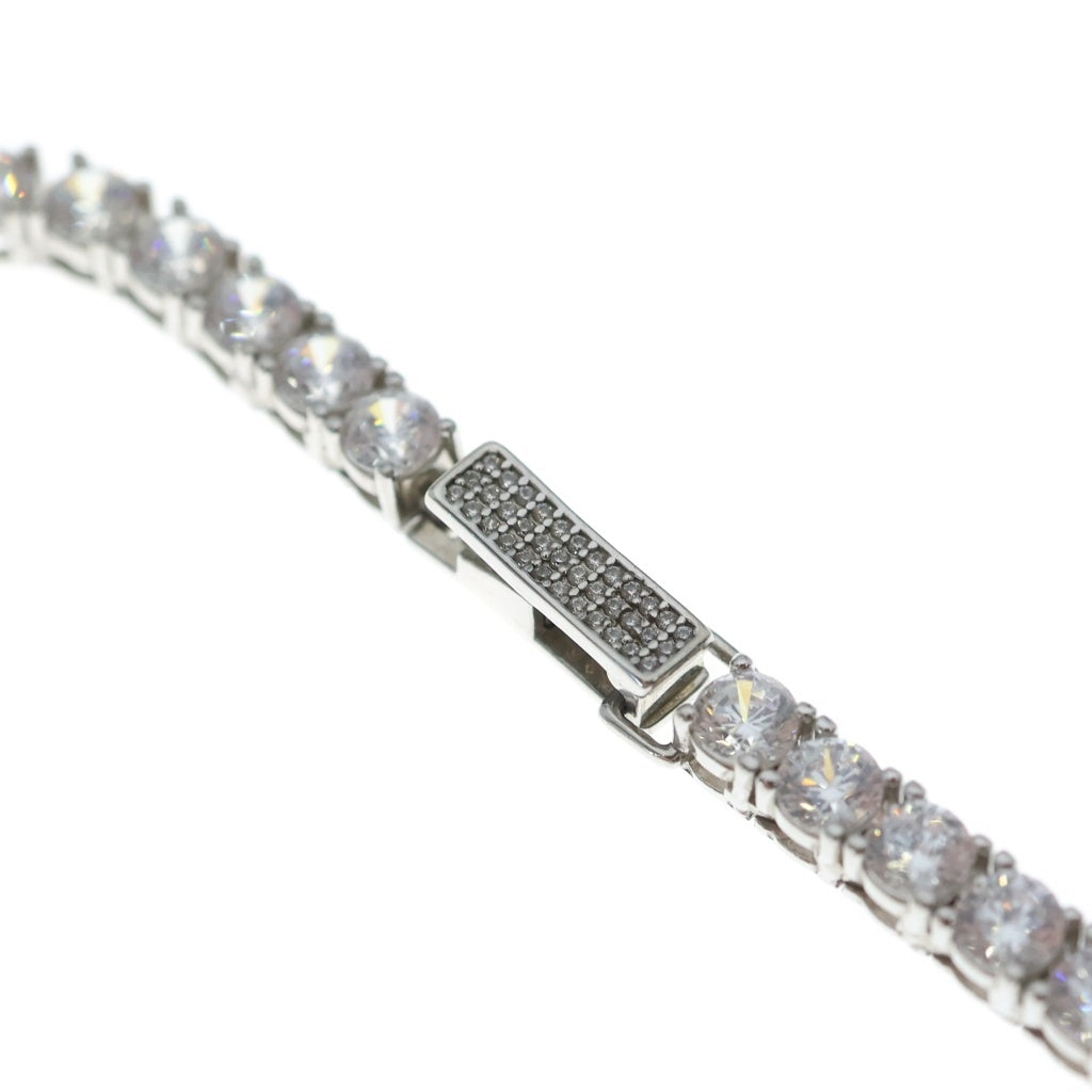 AVALANCH(アバランチ) TENNIS CHAIN NECKLESS テニスチェーン ジルコニア ネックレス シルバー AHNL-D001-4MM レディース