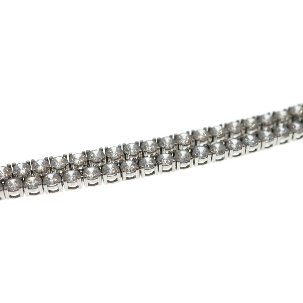 AVALANCH(アバランチ) TENNIS CHAIN NECKLESS テニスチェーン ジルコニア ネックレス シルバー AHNL-D001-4MM レディース
