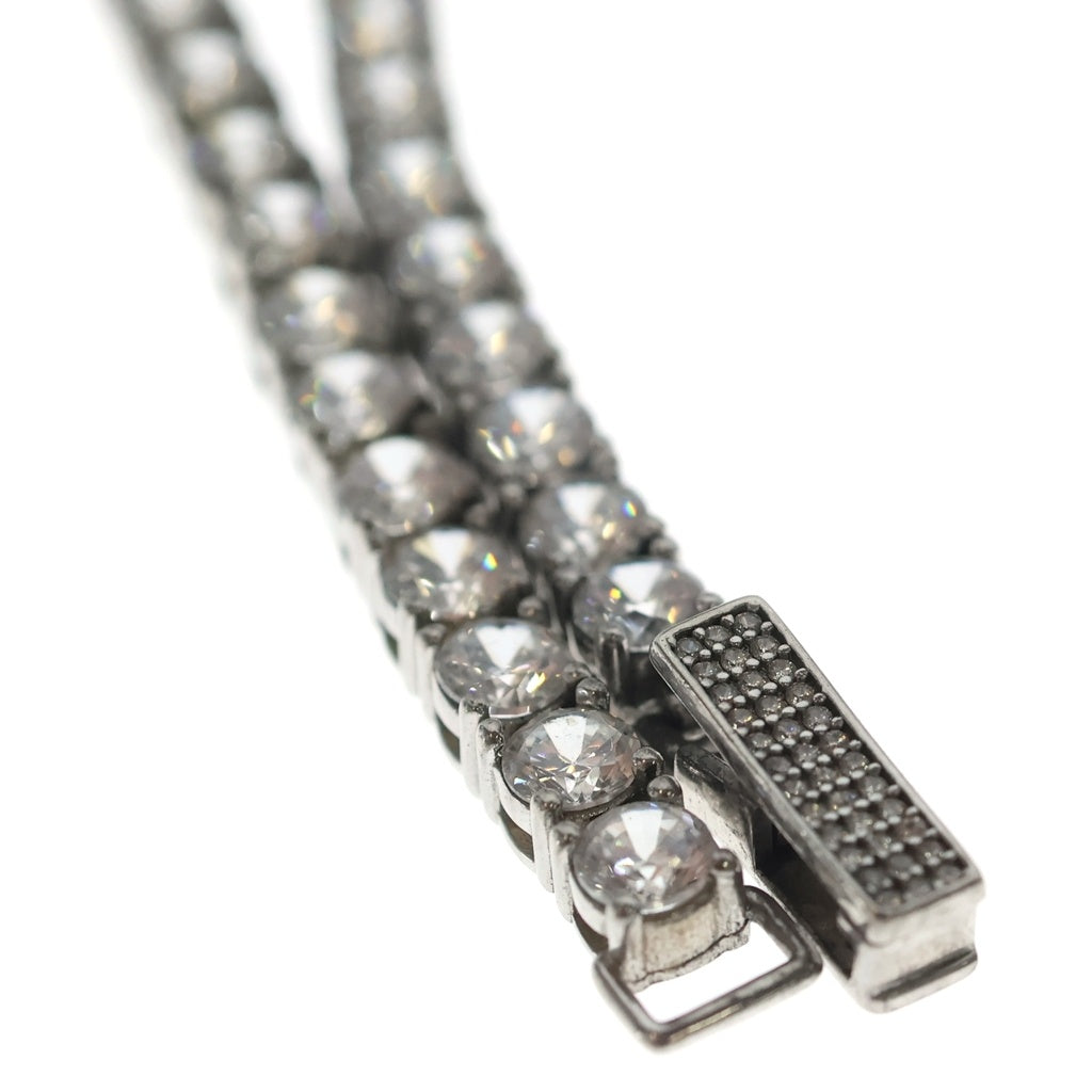 AVALANCH(アバランチ) TENNIS CHAIN NECKLESS テニスチェーン ジルコニア ネックレス シルバー AHNL-D001-4MM レディース