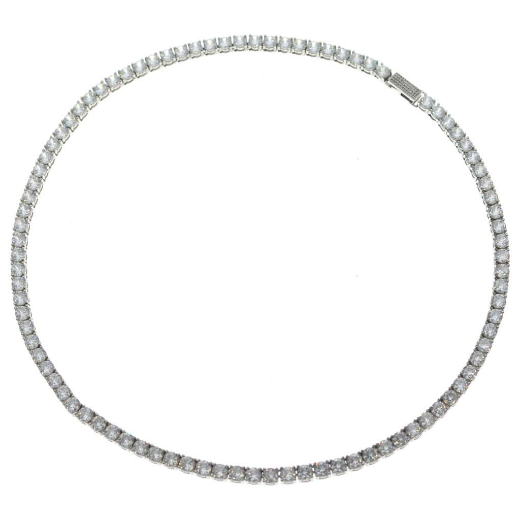 AVALANCH(アバランチ) TENNIS CHAIN NECKLESS テニスチェーン ジルコニア ネックレス シルバー AHNL-D001-5MM レディース