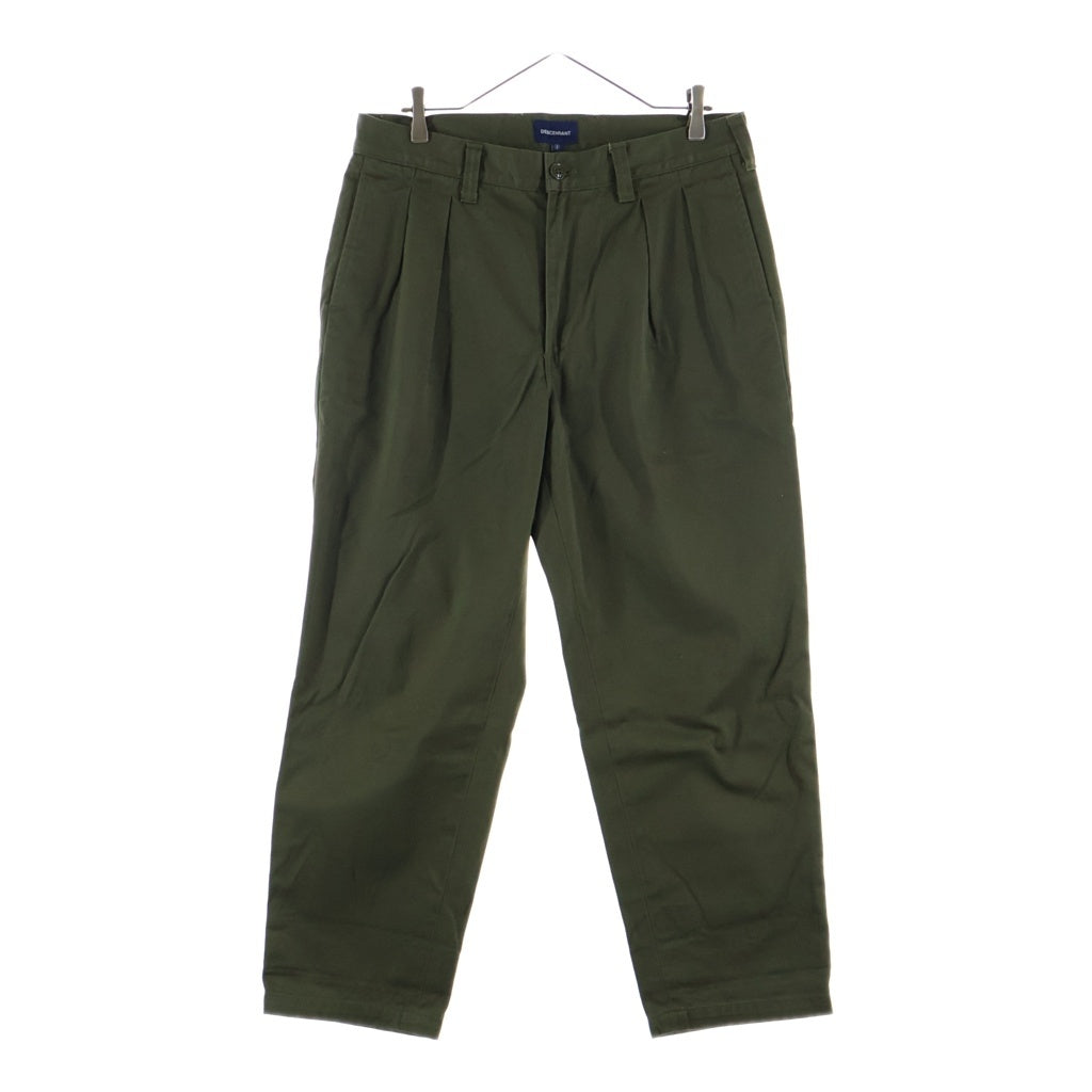 DESCENDANT(ディセンダント) COTTON TWILL TROUSERS コットン トラウザーズパンツ カーキ