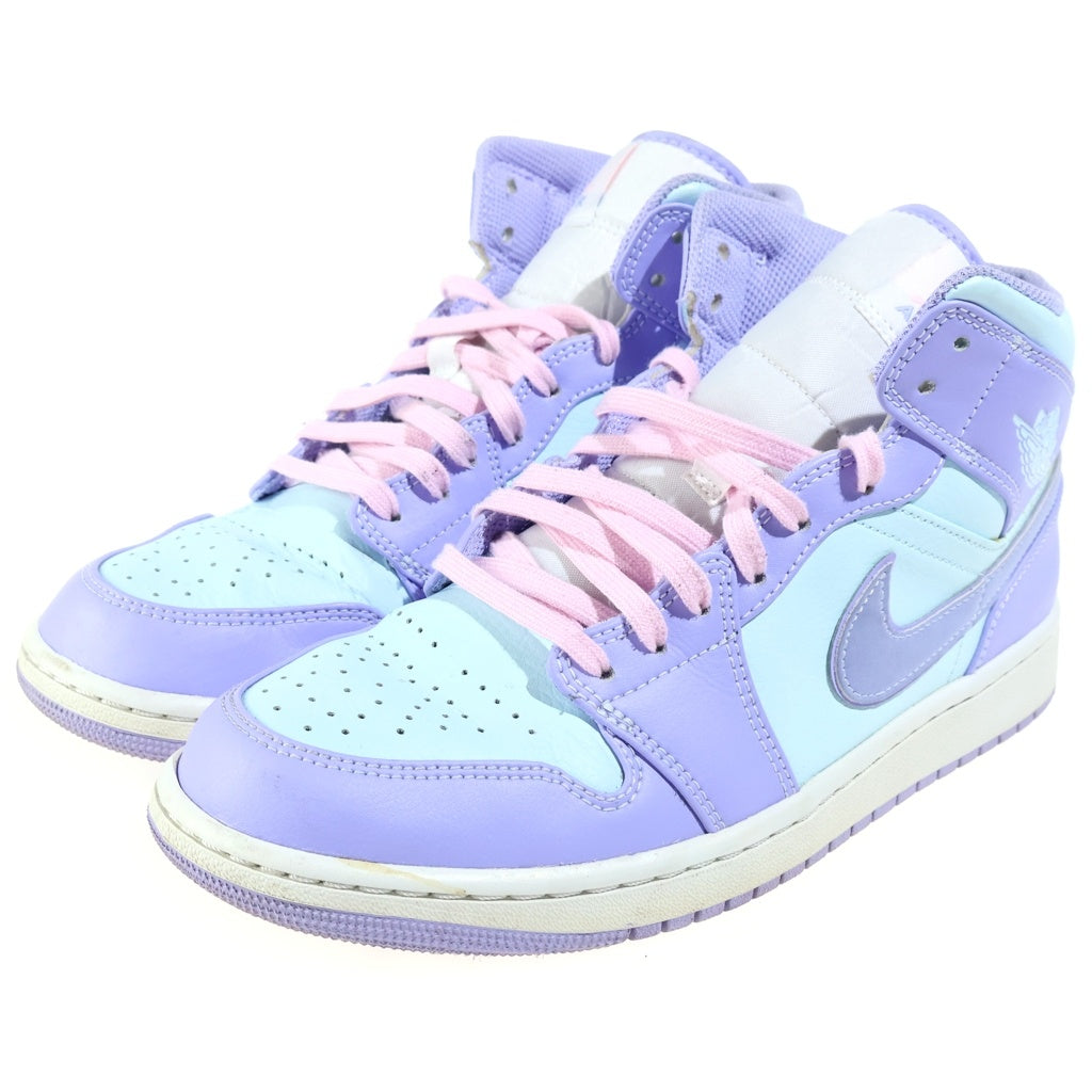 NIKE(ナイキ) AIR JORDAN 1 MID Purple Aqua エアジョーダン1 パープルアクア ミッドカットスニーカー パープル US10/28cm 554724-500