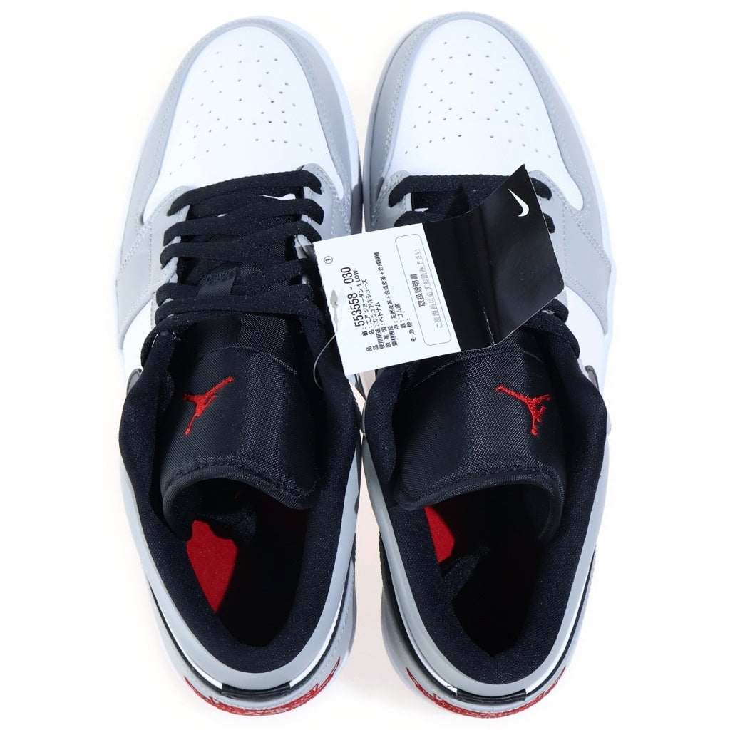 NIKE(ナイキ) AIR JORDAN 1 LOW LIGHT SMOKE GREY エアジョーダン1ロー スモーキーグレー ローカットスニーカー グレー/ホワイト US11/29cm 553558-030