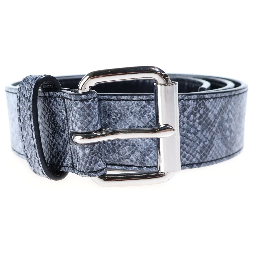 SUPREME(シュプリーム) 21SS ×NIKE Snakeskin Belt ナイキ スネークスキン レザーベルト グレー