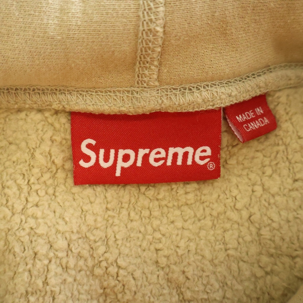 SUPREME(シュプリーム) 21SS Small Box Hooded Sweatshirt スモールボックスロゴ プルオーバースウェットパーカー フーディ ベージュ