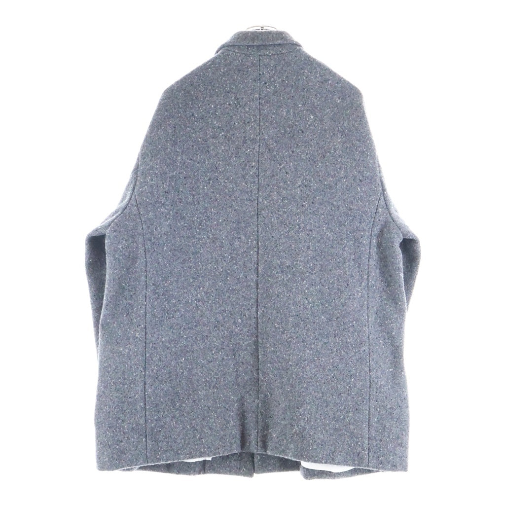 LES SIX(レシス) 22AW LIGHT MELTON ノッチドラペル 2B ウール混 チェスターコート グレー TROIS-3-MSJ