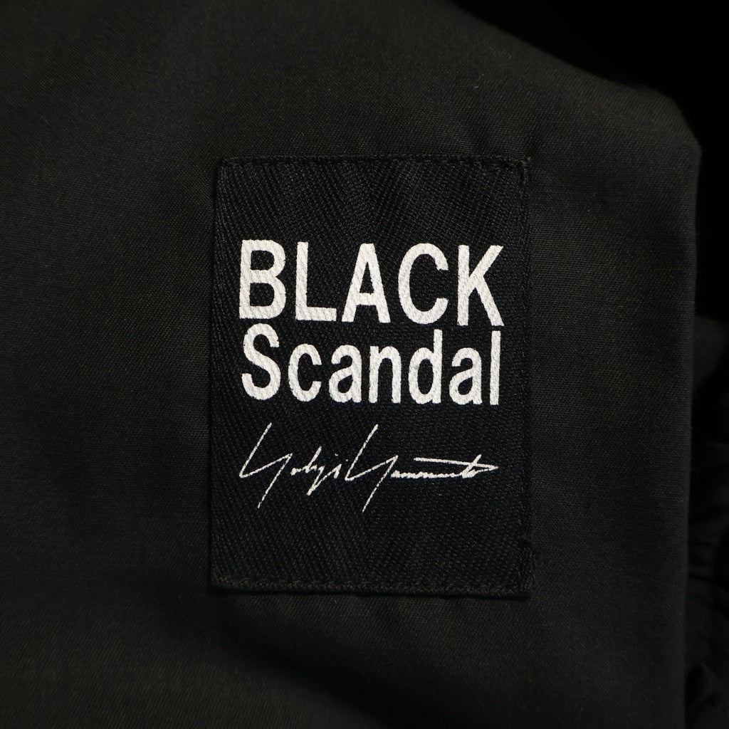BLACK Scandal Yohji Yamamoto(ブラックスキャンダルヨウジヤマモト) 19AW CROW PANTS テンセル カラス ロングパンツ ブラック HC-P79-223