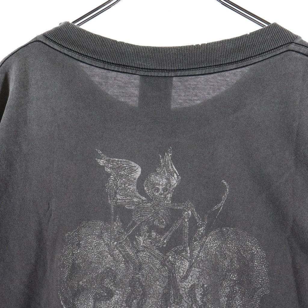 SAINT MICHAEL(セントマイケル) 25SS ×NEIGHBORHOOD STHD. FEARLESS SS TEE ネイバーフッド 両面プリント 半袖Tシャツ カットソー ブラック SM-HR8-0000-C70