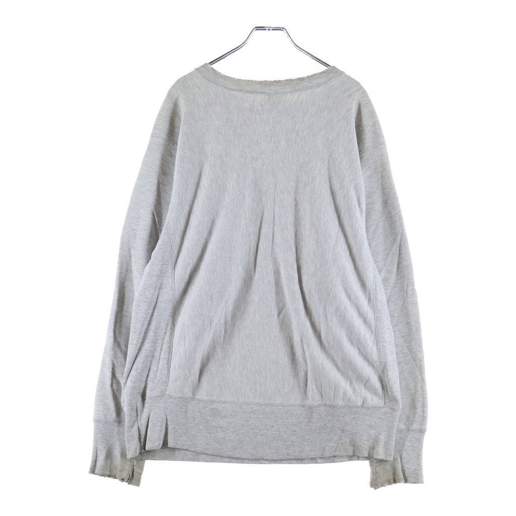 CHAMPION(チャンピオン) 80S REVERSE WEAVE リバースウィーブ トリコタグ フロントプリント クルーネックスウェットトレーナー グレー