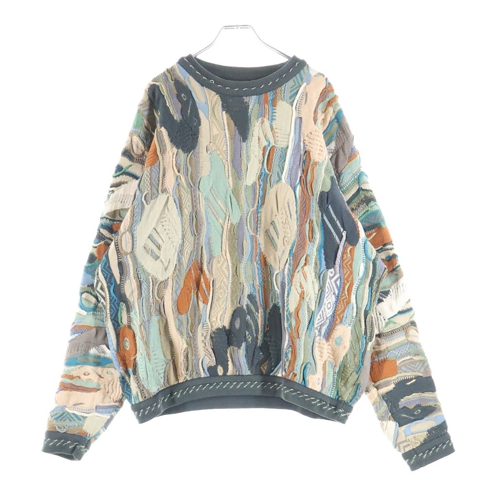 COOGI(クージー) 3D Knit 3Dニット コットン クルーネック ニット セーター マルチ