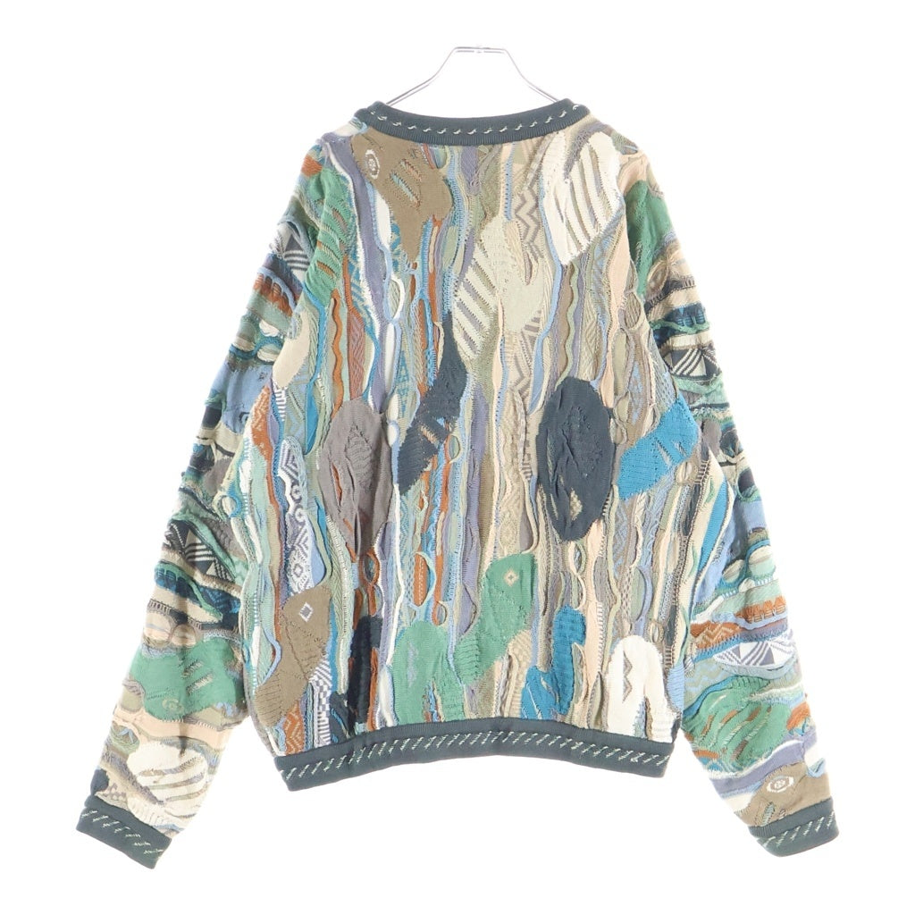 COOGI(クージー) 3D Knit 3Dニット コットン クルーネック ニット セーター マルチ