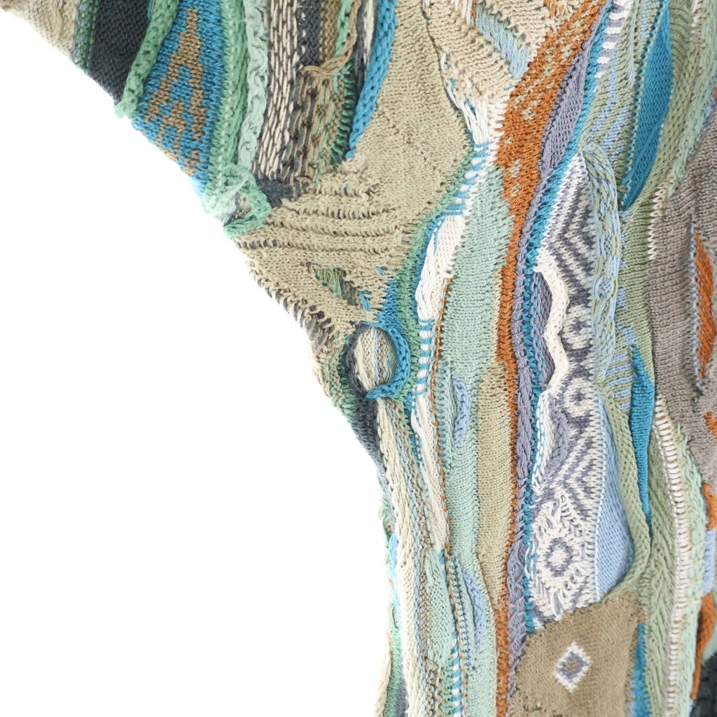 COOGI(クージー) 3D Knit 3Dニット コットン クルーネック ニット セーター マルチ