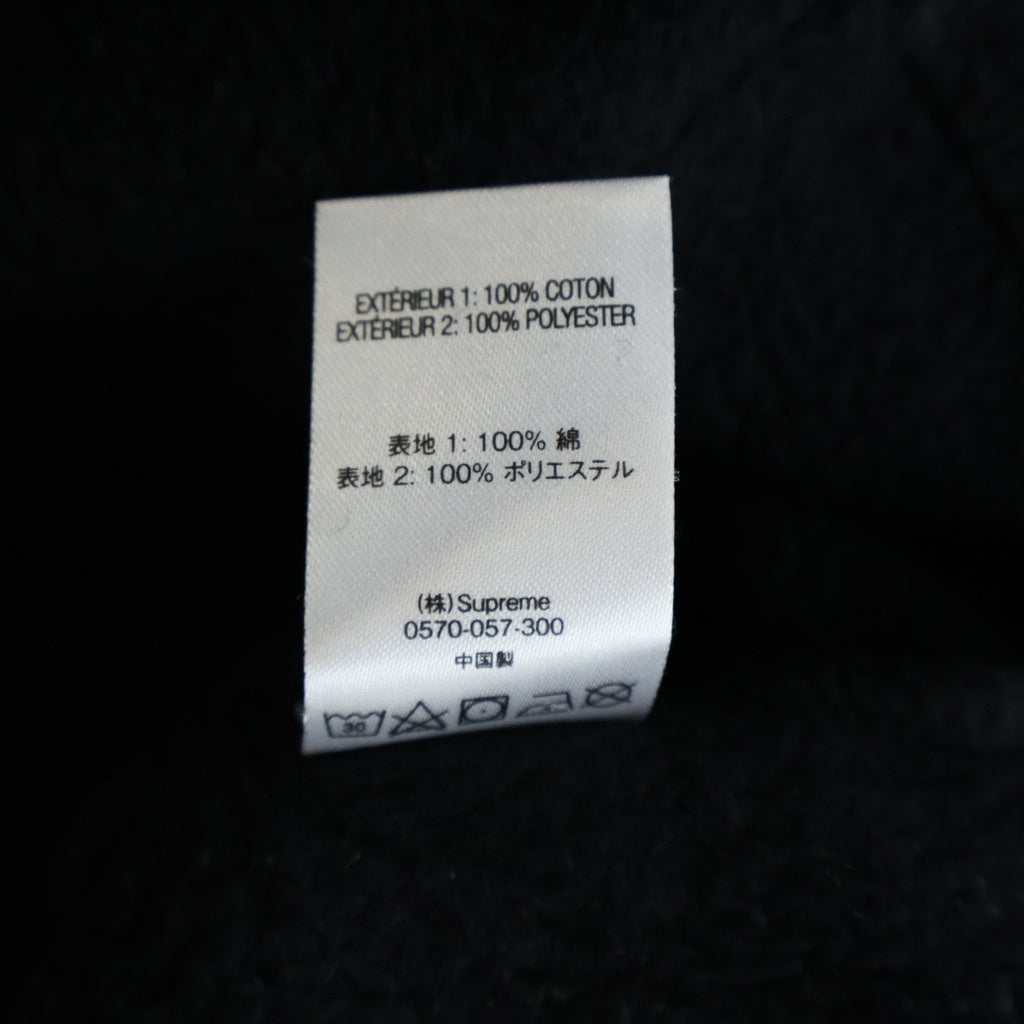SUPREME(シュプリーム) 21SS Basketball Jersey Hooded Sweatshirt バスケットボール ジャージー フーディー プルオーバーパーカー ブラック/レッド