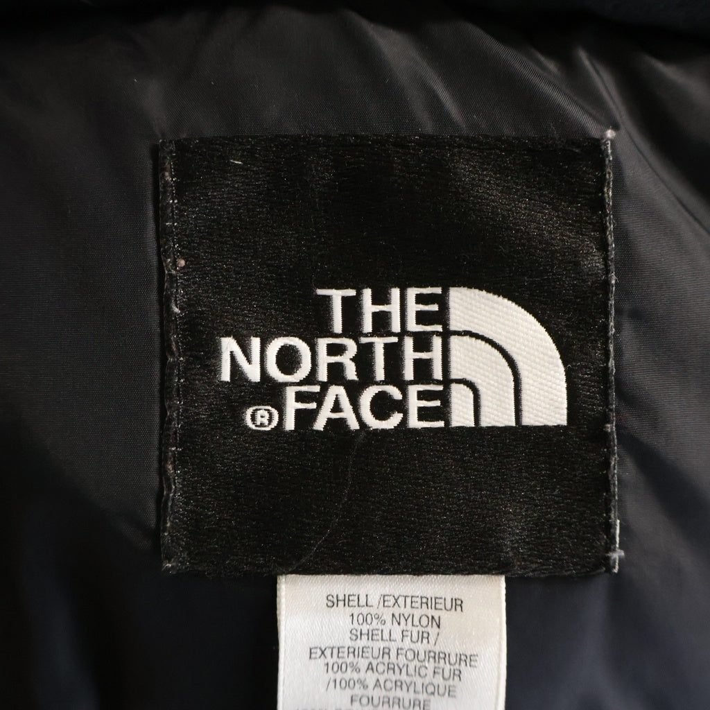 THE NORTH FACE(ザノースフェイス) 02AW カモフラ柄 ファー付き フーディー マクマードパーカー ダウンジャケット ベージュ/ブラウン ND00357