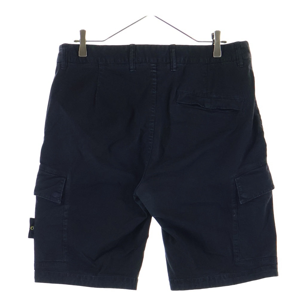 STONE ISLAND(ストーンアイランド) MEN STRAIGHT CARGO SHORT L1S15L100018S0004 ストレート カーゴショーツ ブラック 1S15L100018S0004