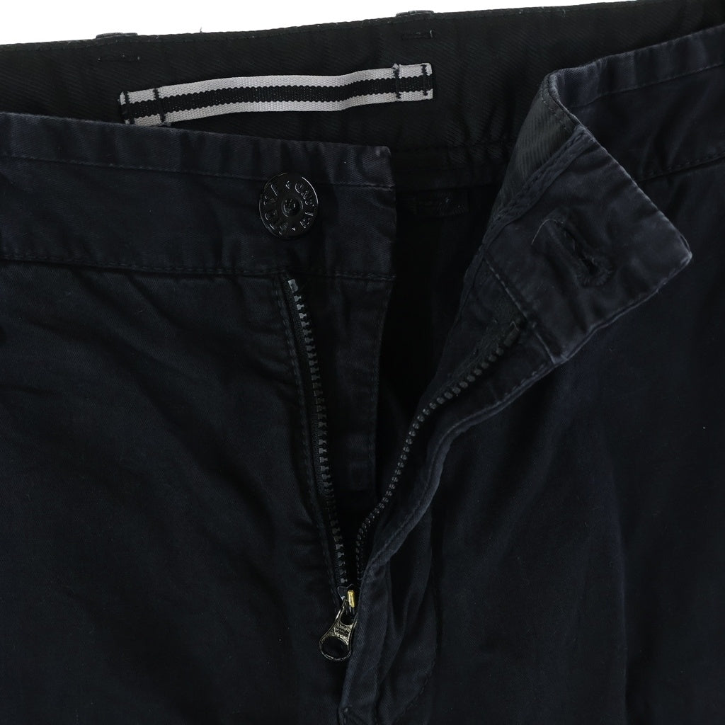 STONE ISLAND(ストーンアイランド) MEN STRAIGHT CARGO SHORT L1S15L100018S0004 ストレート カーゴショーツ ブラック 1S15L100018S0004