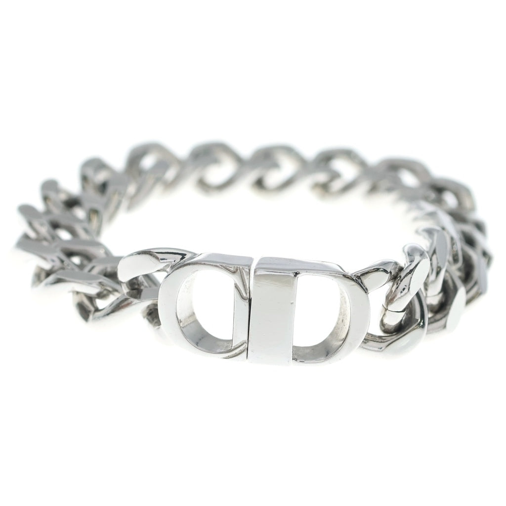 DIOR(ディオール) CD ICON CHAIN BRACELET CDアイコン 真鍮 チェーンブレスレット シルバー レディース