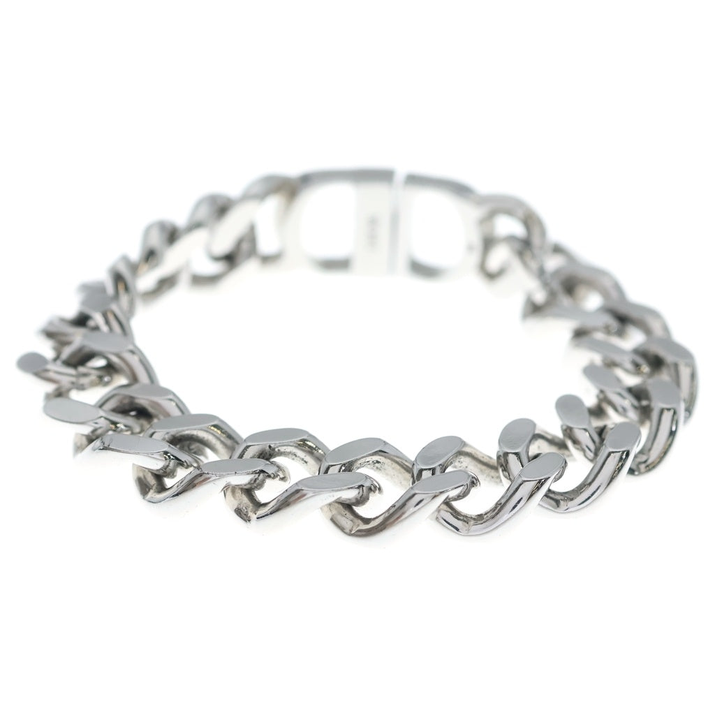 DIOR(ディオール) CD ICON CHAIN BRACELET CDアイコン 真鍮 チェーンブレスレット シルバー レディース