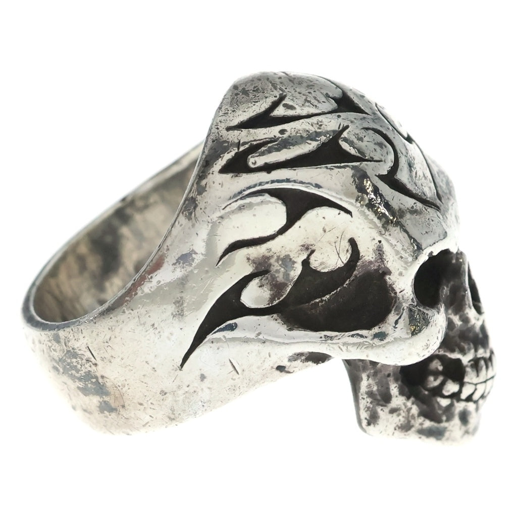 CRAZY PIG(クレイジーピッグ) TRIBAL SKULL RING トライバル スカルリング 指輪 シルバー