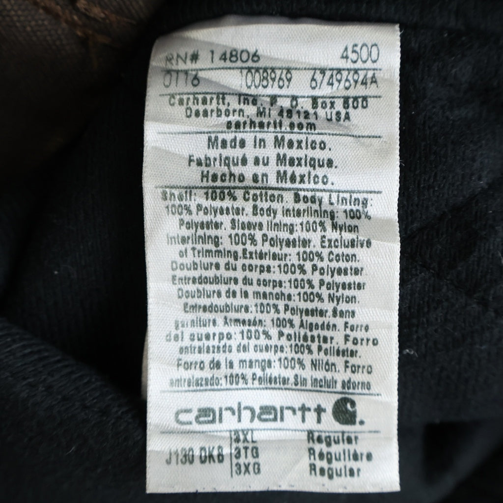 CARHARTT(カーハート) Active Jacket ジップアップ アクティブジャケット ダークブラウン J130 DKB