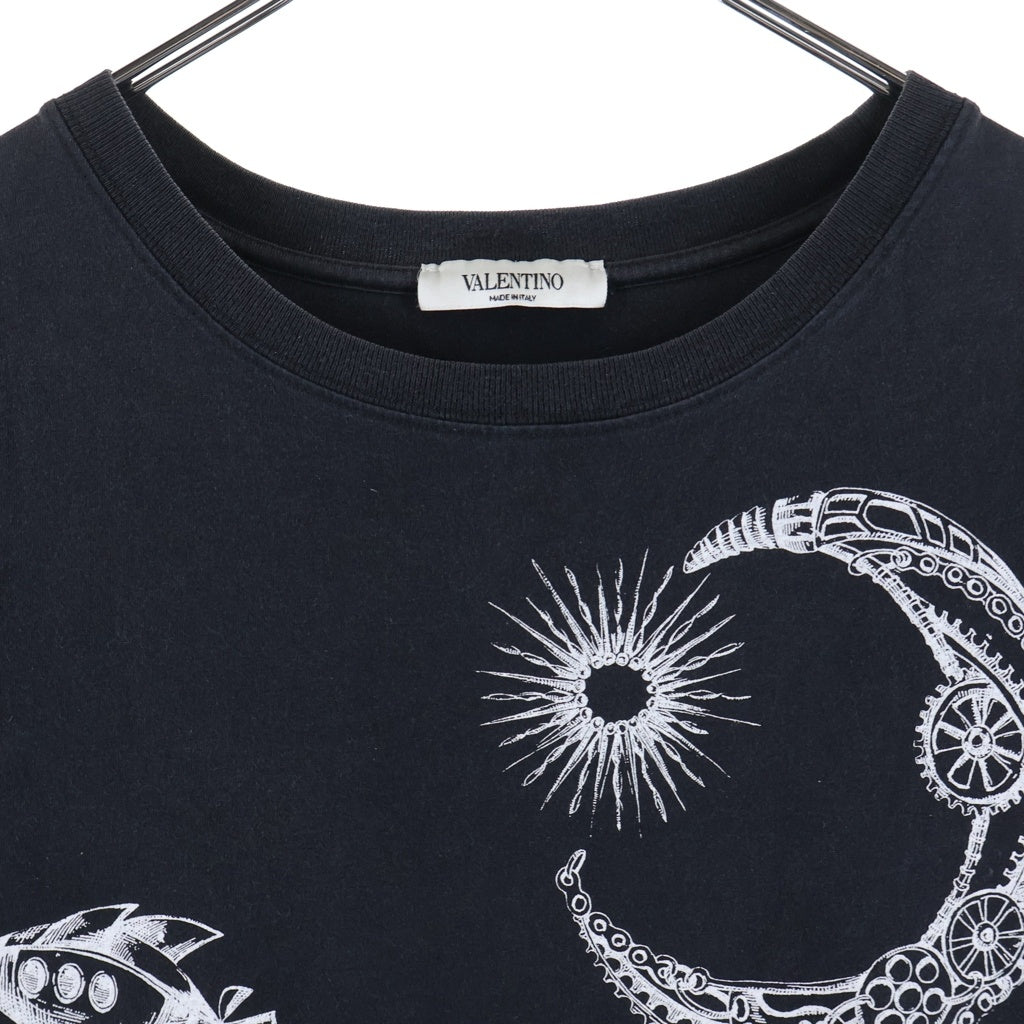 VALENTINO(ヴァレンティノ) Dreamastic XVDKC10C6LE グラフィックプリント クールネック 半袖Tシャツ カットソー ブラック