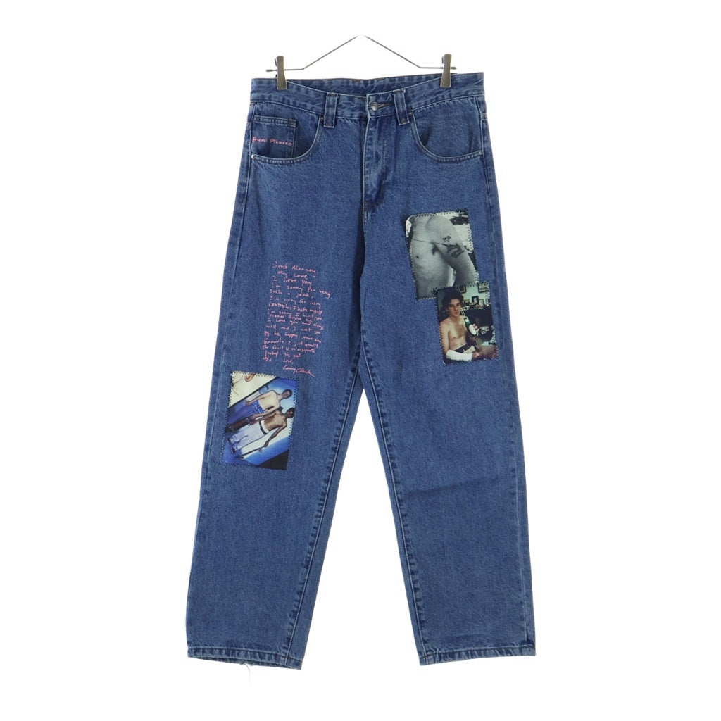 NO BRAND(ノーブランド) WASTED PARIS ×DAMN Casper pant Riot × ジップフライ キャスパーツ ライオット デニムパンツ ブルー
