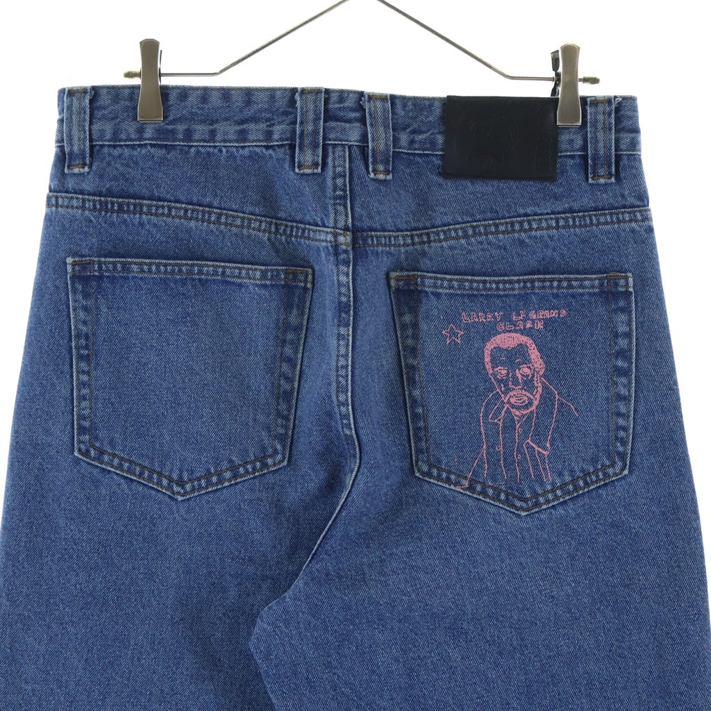 NO BRAND(ノーブランド) WASTED PARIS ×DAMN Casper pant Riot × ジップフライ キャスパーツ ライオット デニムパンツ ブルー