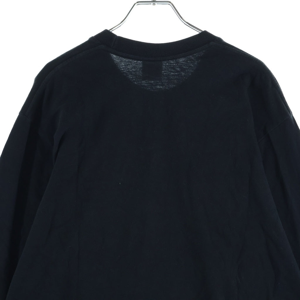 SUPREME(シュプリーム) 21SS ×HYSTERIC GLAMOUR L/S Tee ヒステリックグラマー ラメロゴプリント ロングスリーブ 長袖Tシャツ カットソー ブラック