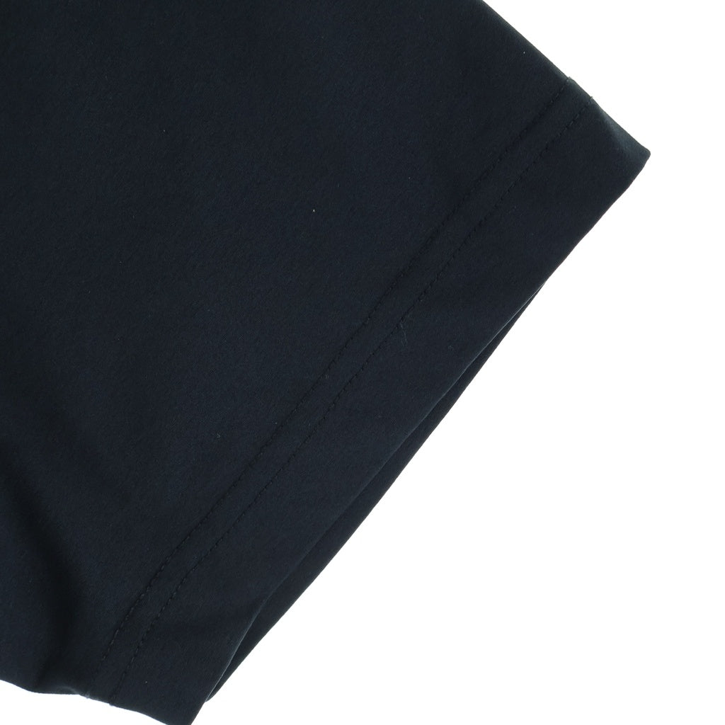 NO BRAND(ノーブランド) CRONOS(クロノス) フロントロゴ クルーネック半袖Tシャツ カットソー ブラック C05-TS-2627ST