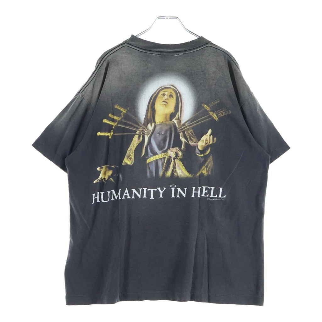 SAINT MICHAEL(セントマイケル) 26SS JESUS SS T-SHIRT ジーザス 両面プリント クルーネック半袖Tシャツ カットソー ブラック SM-MK8-0000-002