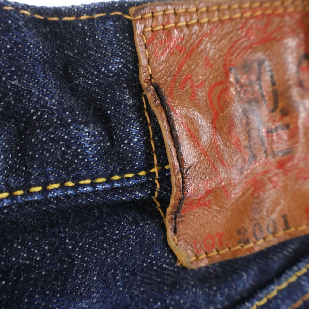EVISU(エビス) Denim Pants ボタンフライ ストレートデニムパンツ インディゴ 2001