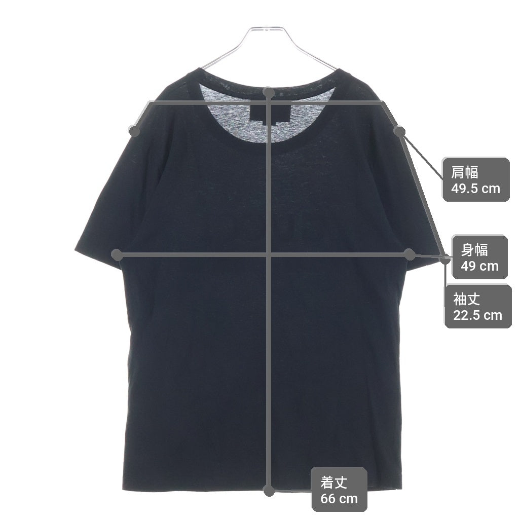 GUCCI(グッチ) Washed T-Shirt ウォッシュド加工 オーバーサイズ 半袖Tシャツ カットソー ブラック 440103 X3F05