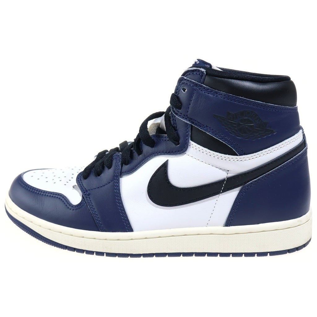 NIKE(ナイキ) AIR JORDAN 1 RETRO HIGH OG エアジョーダン1 レトロ ハイカットスニーカー ネイビー/ホワイト US9.5/27.5cm DZ5485-401