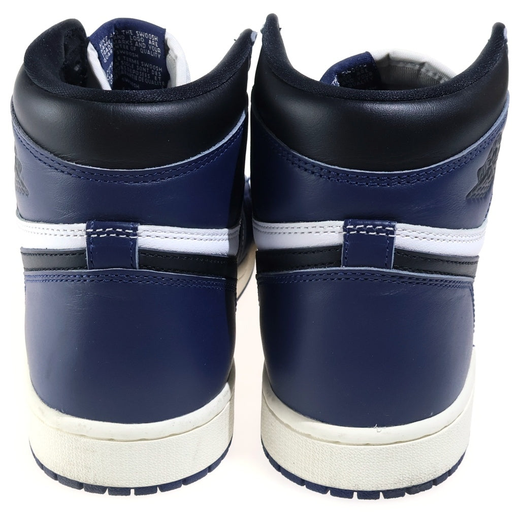 NIKE(ナイキ) AIR JORDAN 1 RETRO HIGH OG エアジョーダン1 レトロ ハイカットスニーカー ネイビー/ホワイト US9.5/27.5cm DZ5485-401