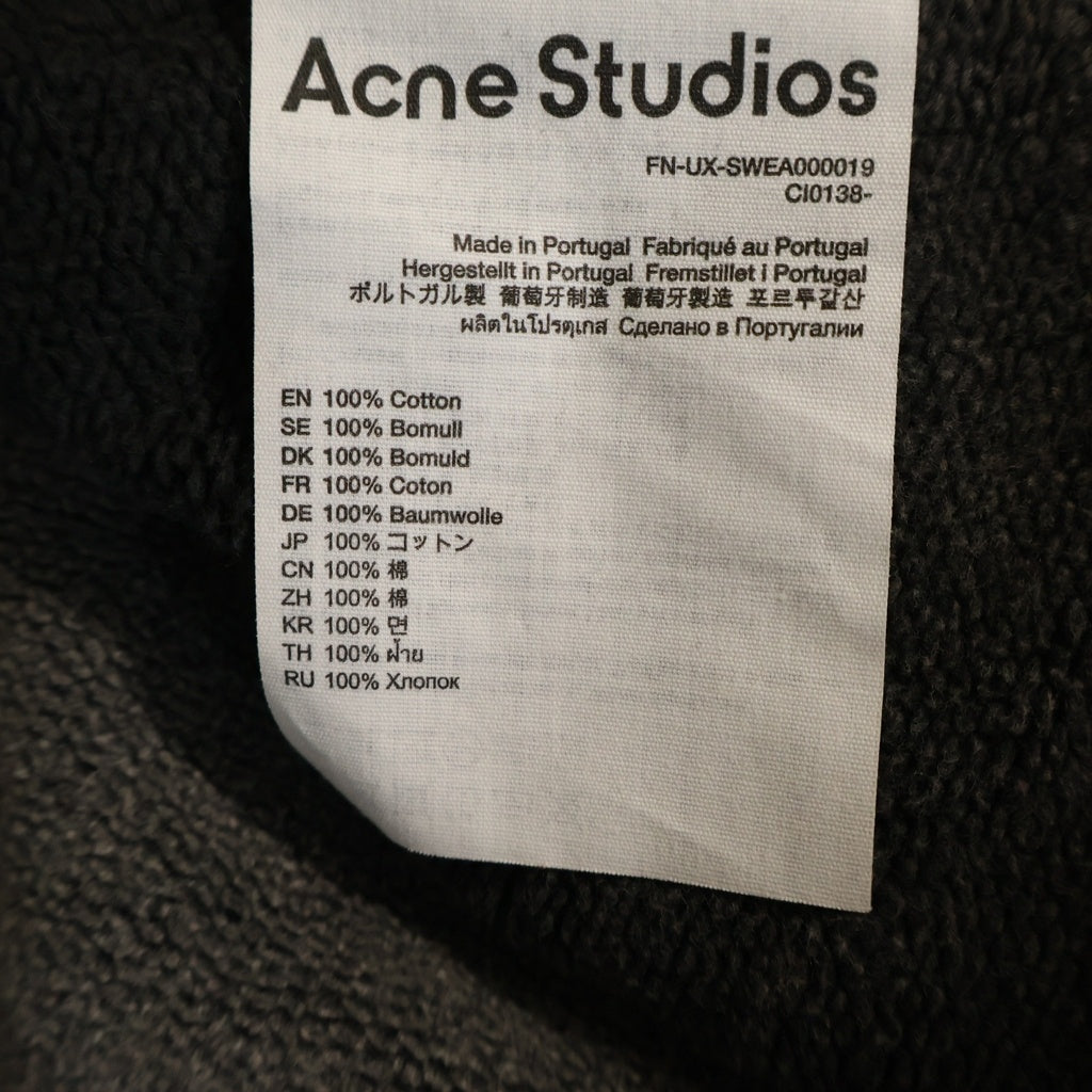 Acne Studios(アクネ ストゥディオズ) リラックスフィット プルオーバー スウェットパーカー グレー FN-UX-SWEA000019