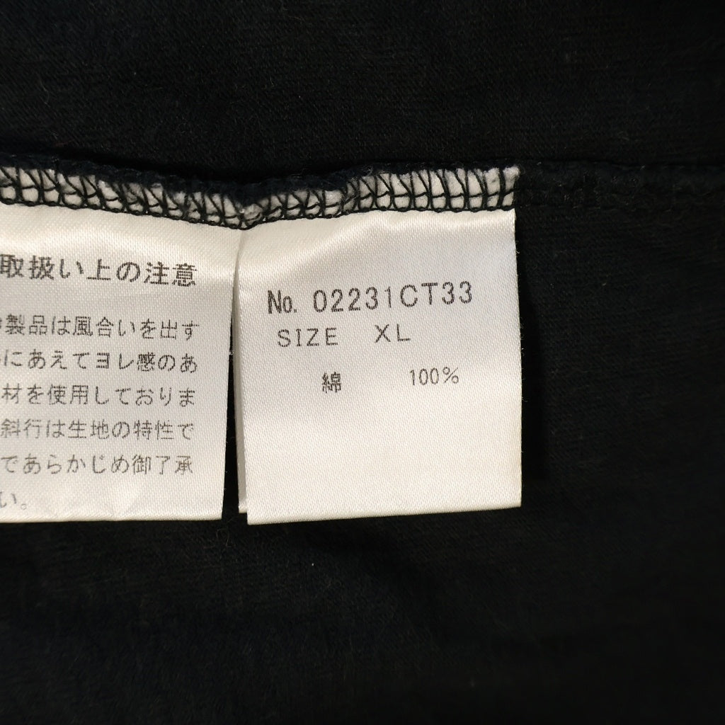HYSTERIC GLAMOUR(ヒステリックグラマー) ×PLAY BOY プレイボーイ グラフィックプリント クルーネック 半袖Tシャツ カットソー ブラック 02231CT33