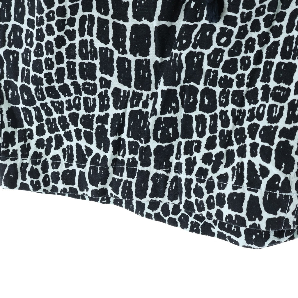 WACKO MARIA(ワコマリア) 13SS CROCODILE HAWAIIAN SWIM SHORTS クロコダイル 総柄 ハワイアン ハーフパンツ スイム ショーツ ブラック/ブルー