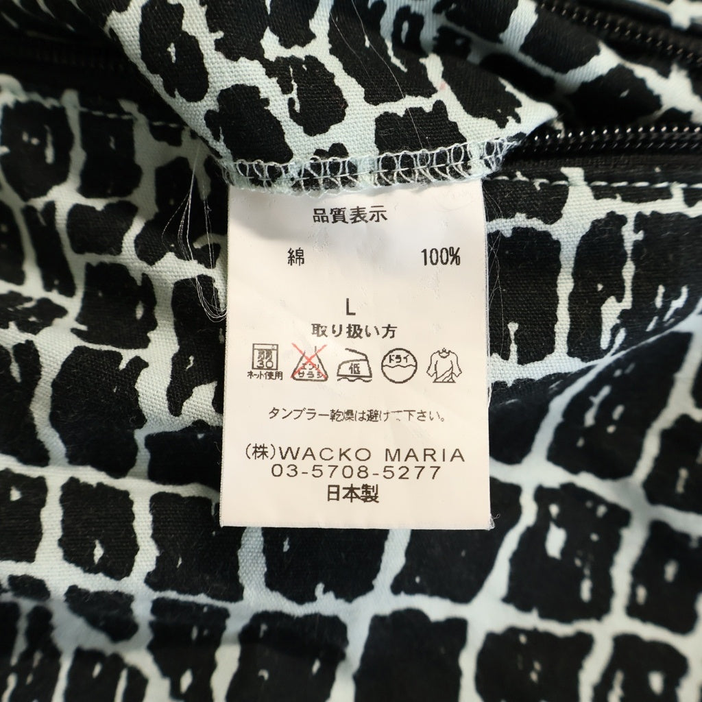 WACKO MARIA(ワコマリア) 13SS CROCODILE HAWAIIAN SWIM SHORTS クロコダイル 総柄 ハワイアン ハーフパンツ スイム ショーツ ブラック/ブルー