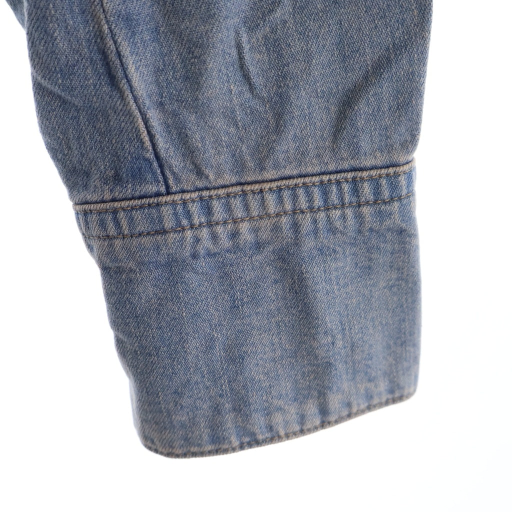 MASU(エムエーエスユー) 24SS MASUBOYS WESTERN ZIPUP SHIRT エムエーエスユーボーイズ ウエスタン ジップアップ 長袖シャツ ブルー/ピンク MBSS-SH0324
