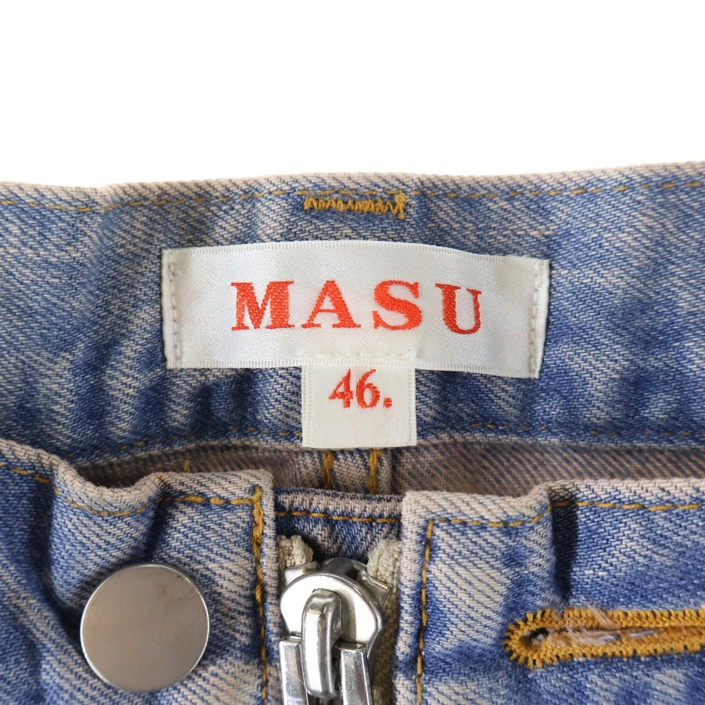 MASU(エムエーエスユー) 24SS MASUBOYS BAGGY JEANS エムエーエスユーボーイズ バギー デニムパンツ ブルー/ピンク MBSS-PT0424