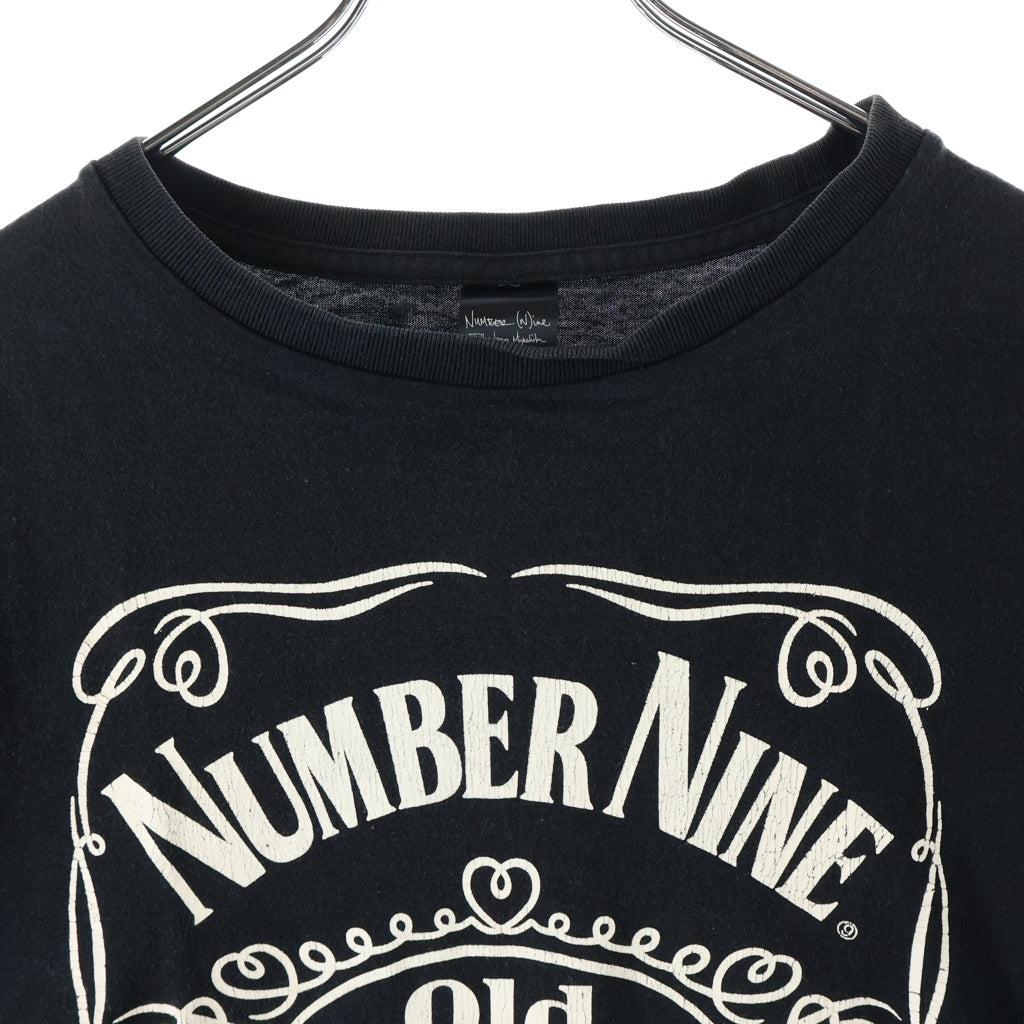 NUMBER (N)INE(ナンバーナイン) 03SS-AW カート期 Archive アーカイブ フロントロゴプリント クルーネック半袖Tシャツ カットソー ブラック